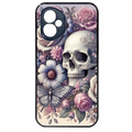 Coque noire taperso pour Honor 400 et Lite Pro Smart avec motif tete de mort pastel protection antichoc personnalisée
