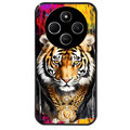 Coque noire taperso pour POCO C75 avec motif tigre style hip hop protection antichoc personnalisée