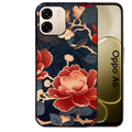 Coque noire taperso pour OPPO A6 A6X 4G et 5G avec motif fleur japan protection antichoc personnalisée