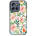 Coque noire taperso pour Moto Edge 60 et Neo Fusion Pro avec motif fleur des champs protection antichoc personnalisée