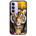 Coque noire taperso pour Redmi 15 4G et 5G avec motif tigre style hip hop protection antichoc personnalisée