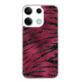 Coque taperso pour POCO M6 PRO 4G avec motif zebre grenat protection antichoc personnalisée