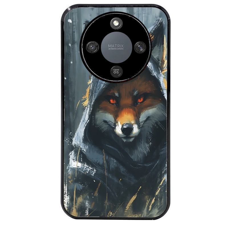 Coque noire taperso pour Magic 5 6 LITE et PRO avec motif renard fox des bois protection antichoc personnalisée