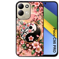 Coque pour POCO C95 PRO yin yang fleur cerisier sakura