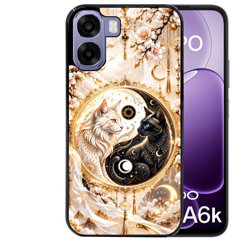 Coque pour Oppo A6 A6 A6K yin yang chat