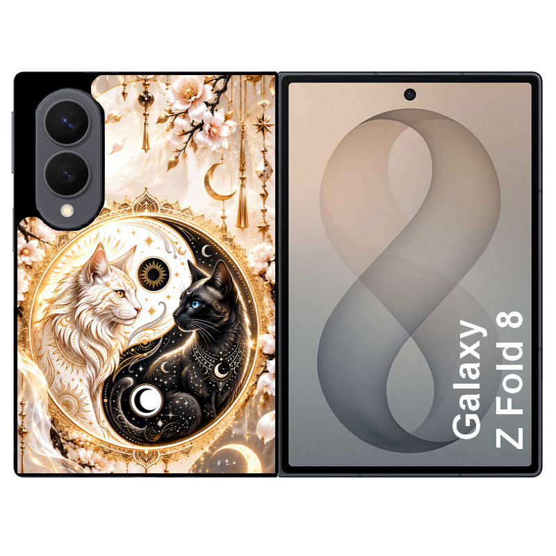 Coque pour Z FOLD 8 yin yang chat