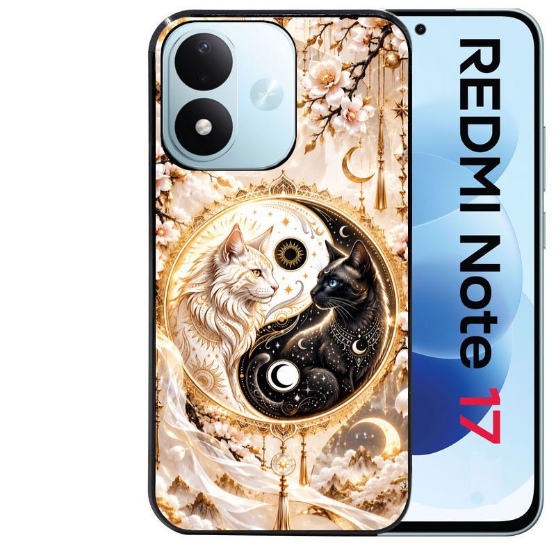 Coque pour Redmi Note 17 et PRO 4G 5G Max yin yang chat