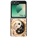 Coque pour Z FLIP 6 7 8 yin yang chat