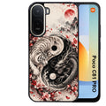 Coque pour POCO C81 PRO yin yang tigre et dragon