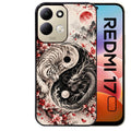 Coque pour Redmi 17 et 17C 4G 5G yin yang tigre et dragon