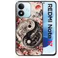 Coque pour Redmi Note 17 et PRO 4G 5G Max yin yang tigre et dragon