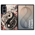 Coque pour Z FOLD 8 yin yang tigre et dragon