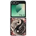 Coque pour Z FLIP 6 7 8 yin yang tigre et dragon