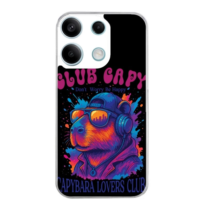 Coque taperso pour POCO X6 5G avec motif capybara club protection antichoc personnalisée