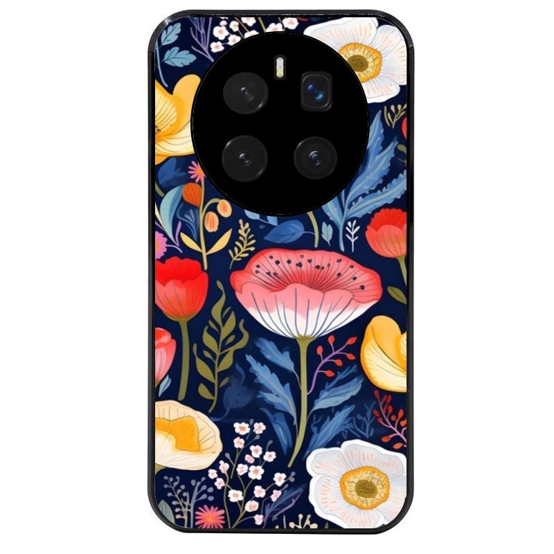 Coque noire taperso pour Magic 7 LITE et PRO avec motif fleur coquelicot protection antichoc personnalisée