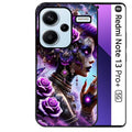 Coque noire taperso pour Redmi Note 13 PRO PLUS 5G avec motif fee style steampunk protection antichoc personnalisée