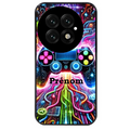 Coque noire taperso pour OnePlus 13 avec motif gamer electro personnalisee protection antichoc personnalisée