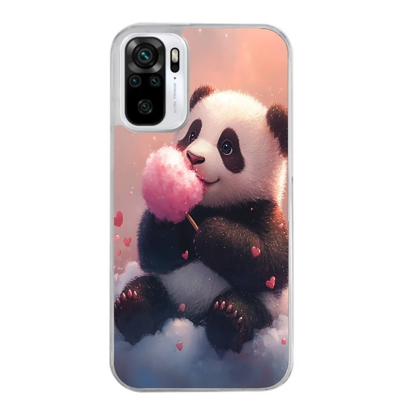 Coque taperso pour Redmi Note 10 4G 5G PRO 10S avec motif panda bonbon protection antichoc personnalisée