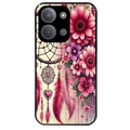 Coque noire taperso pour POCO C85 avec motif dreamcatcher et coeur protection antichoc personnalisée