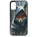Coque noire taperso pour Moto E13 E14 E15 avec motif renard fox des bois protection antichoc personnalisée