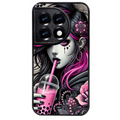 Coque noire taperso pour OnePlus 11 et 12 avec motif anime et gothic boba protection antichoc personnalisée