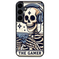 Coque noire taperso pour galaxy A06 A16 A26 A36 A56 avec motif mort gamer protection antichoc personnalisée
