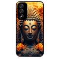 Coque noire taperso pour OnePlus Nord 5 avec motif bouddha et fleur protection antichoc personnalisée