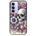 Coque noire taperso pour Redmi 15 4G et 5G avec motif tete de mort pastel protection antichoc personnalisée