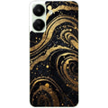 Coque taperso pour POCO C65 4G avec motif marbre noir protection antichoc personnalisée