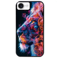 Coque noire taperso pour Iphone 16 16E PLUS MAX PRO avec motif lion fluo protection antichoc personnalisée