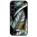 Coque noire taperso pour galaxy A06 A16 A26 A36 A56 avec motif palmier noir protection antichoc personnalisée