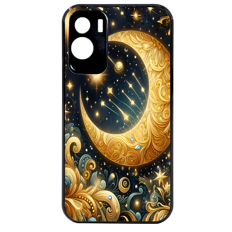 Coque noire taperso pour Honor 70 LITE 90 et LITE avec motif lune astre protection antichoc personnalisée