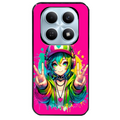 Coque noire taperso pour POCO M8 5G et PRO 5G avec motif anime manga et tag protection antichoc personnalisée