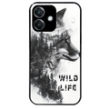 Coque noire taperso pour OPPO A40 avec motif renard fox wild protection antichoc personnalisée