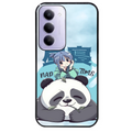 Coque noire taperso pour Redmi 15 4G et 5G avec motif panda anime protection antichoc personnalisée