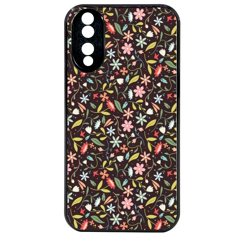 Coque noire taperso pour Honor 70 LITE 90 et LITE avec motif petites feurs multicolores protection antichoc personnalisée