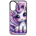 Coque noire taperso pour Redmi A5 4G avec motif licorne violette protection antichoc personnalisée