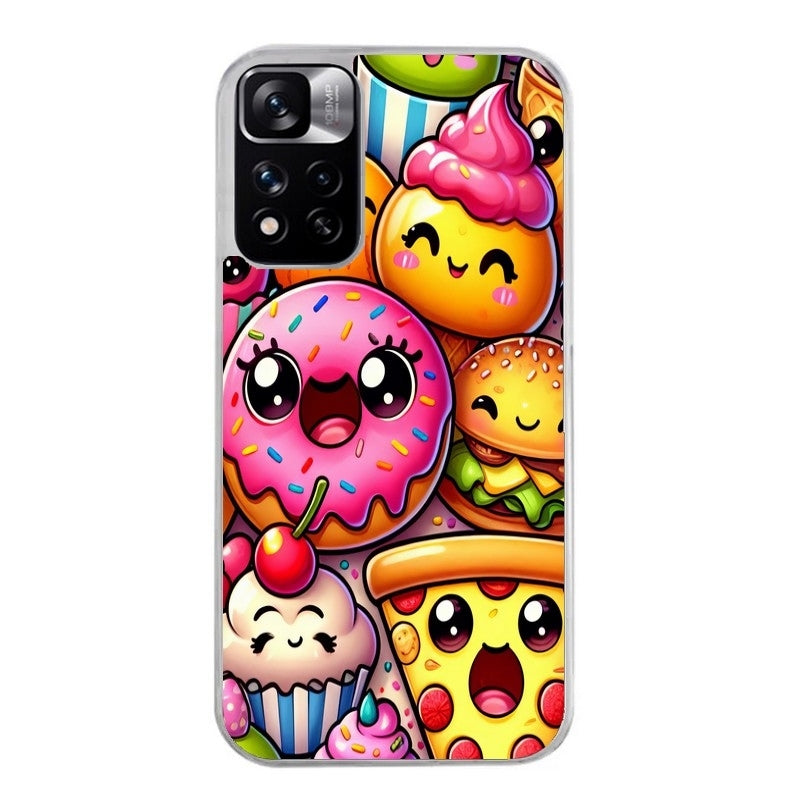 Coque taperso pour Redmi Note 10 4G 5G PRO 10S avec motif anime donut kawaii protection antichoc personnalisée