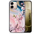 Coque noire taperso pour OPPO A6 A6X 4G et 5G avec motif marbre fleur cerisier protection antichoc personnalisée
