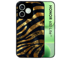 Coque noire pour Honor 600 LITE avec motif zebre gold protection antichoc personnalisée