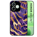 Coque noire pour Honor 600 LITE avec motif zebre violet protection antichoc personnalisée