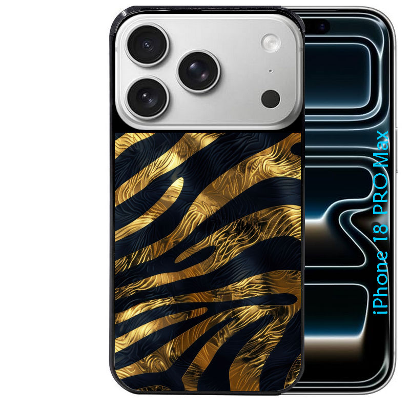 Coque pour Iphone 18 / PRO / PRO MAX / 18E zebre gold