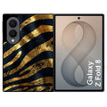 Coque pour Z FOLD 8 zebre gold