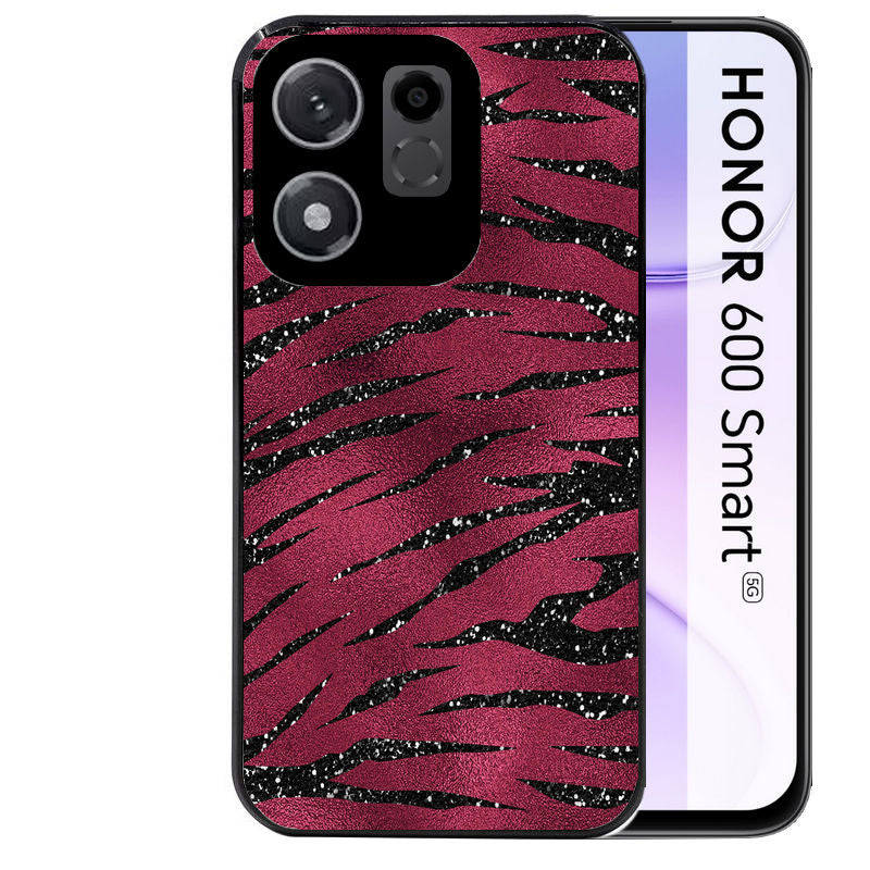 Coque pour Honor 600 SMART zebre grenat