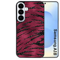 Coque pour Galaxy A08 A18 A28 A38 A58 zebre grenat