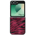 Coque pour Z FLIP 6 7 8 zebre grenat