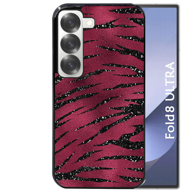 Coque pour Z Fold 8 / ULTRA zebre grenat