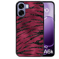 Coque pour Oppo A6 A6 A6K zebre grenat