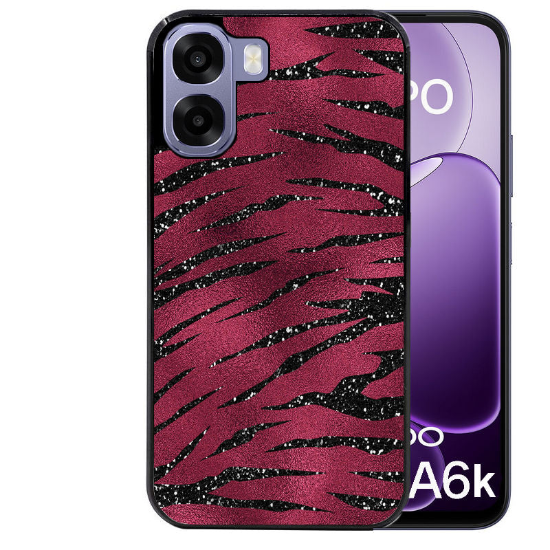 Coque pour Oppo A6 A6 A6K zebre grenat