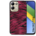 Coque pour POCO C95 PRO zebre grenat